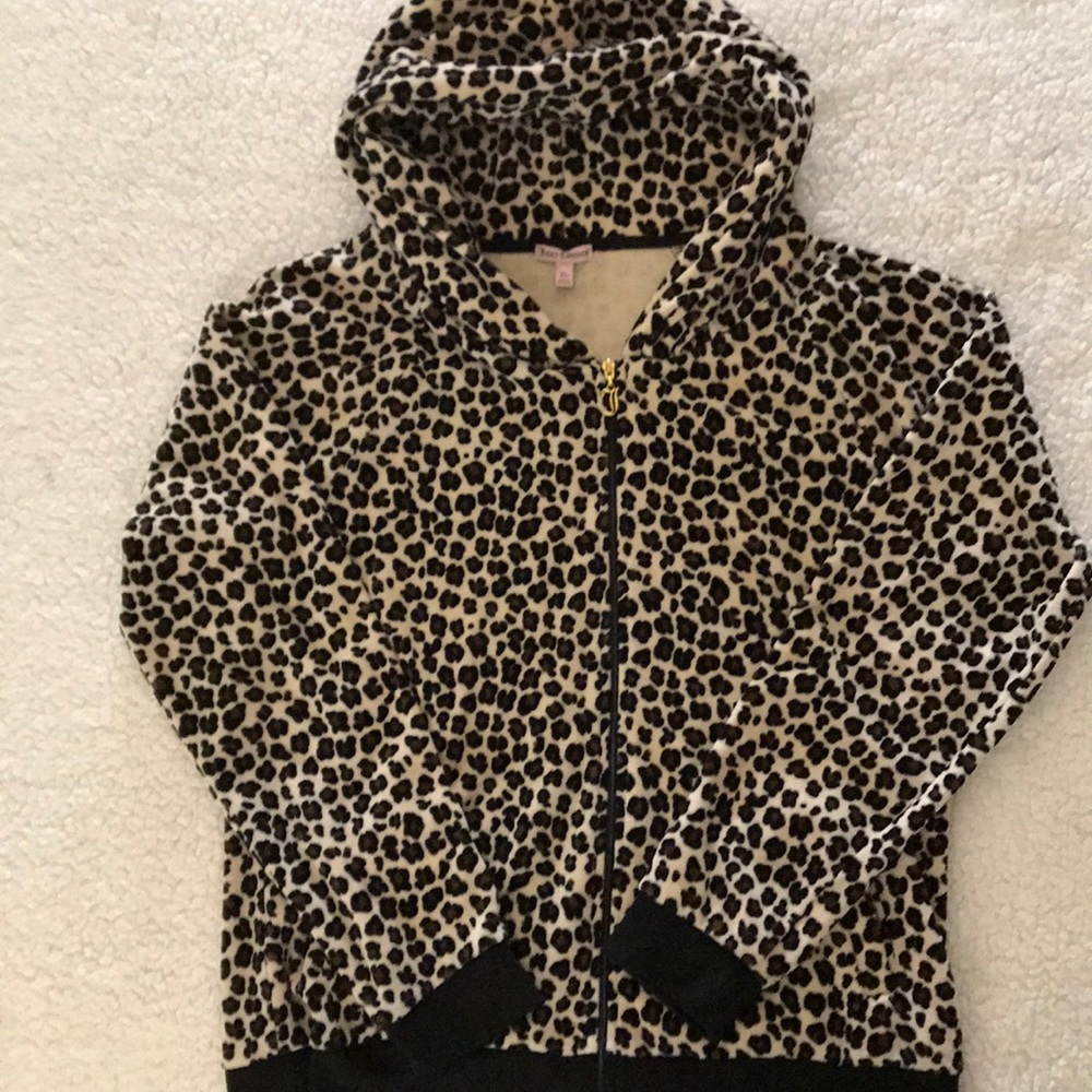 Juicy Couture leopard print hoodie